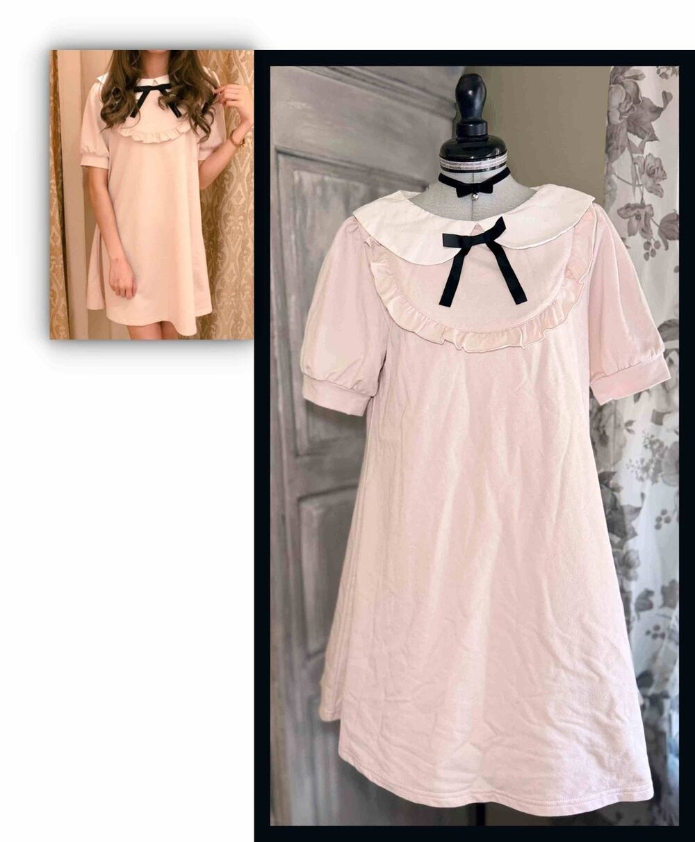 Liz Lisa Collared Ribbon Frill Dress Jfashion Gyaru Himekaji Babydoll Coquette